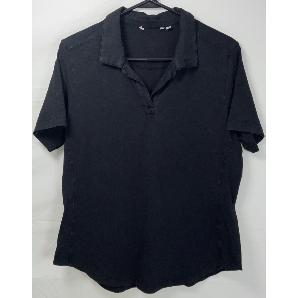NWOT Women's Johnnie-O Golf Polo Shirt - Coastal Wash Midnight Black - Medium